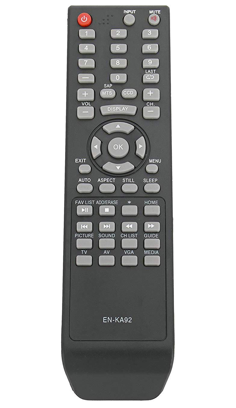 UBay Replaced EN-KA92 Remote Control for Hisense LCD TV Supplied with Models 32D37, 32H3B1, 32H3B2, 32H3C, 32H3E, 40H3B, 40H3C, 40H3E - Image 1